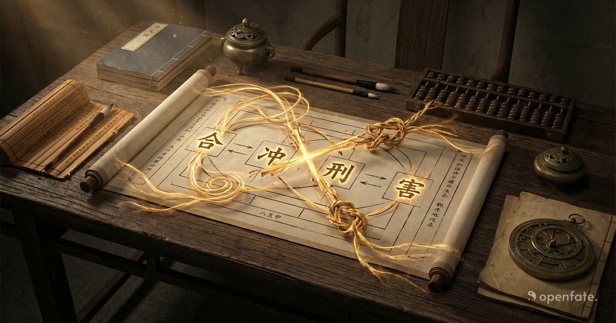 How to Read He Chong Xing Hai in Bazi: Why Many Live in Structures That Pull and Tangle More Easily